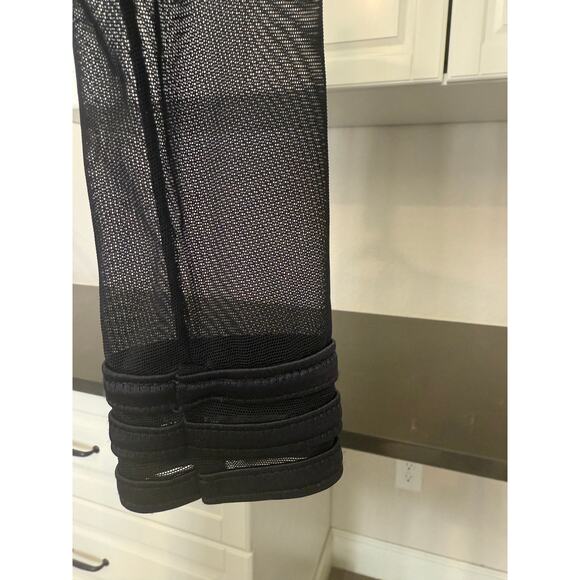 TADASHI stunning sheer black body con dress Size S gown cocktail formal holiday - Picture 3 of 13